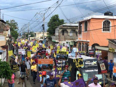 Peledeístas de Puerto Plata protestan por supuesta «indolencia» del Gobierno del PRM