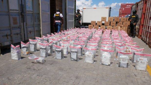 Pretendían enviar a Bélgica 728 paquetes de cocaína camuflados en productos de limpieza