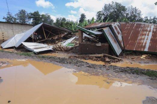 Lluvias torrenciales dejan 135 muertos y 110 heridos en Ruanda