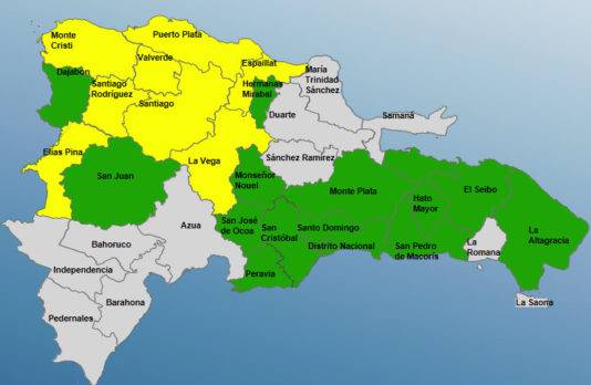 Suben a 22 las provincias en alerta por vaguada