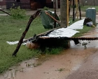 Vientos destruyen viviendas Dajabón