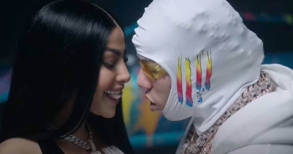 La colaboración entre Yailin y Tekashi incluye candente beso en video de nuevo tema