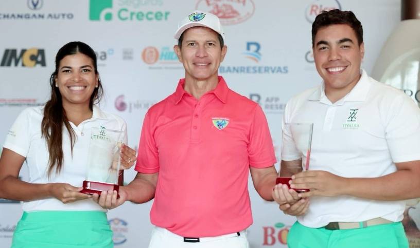 Mariel Villalona y Eduard Marte ganan torneo de golf