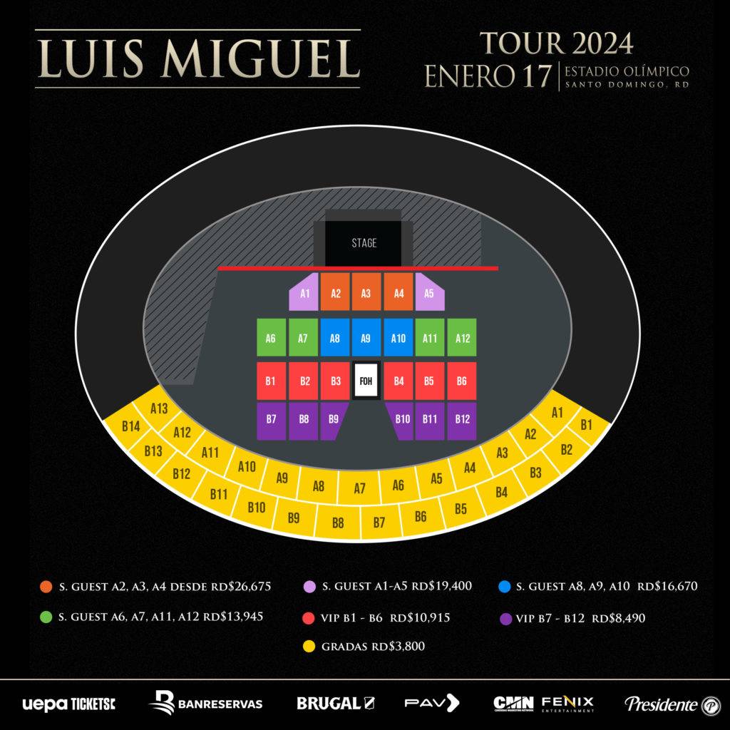 Luis Miguel Estos son los precios de las boletas concierto