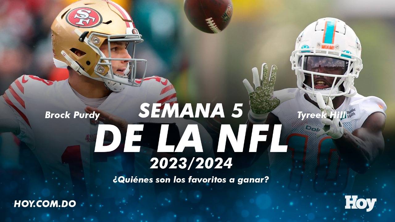 Semana 5 de la NFL 2023-2024: ¿Quiénes son los favoritos a ganar?