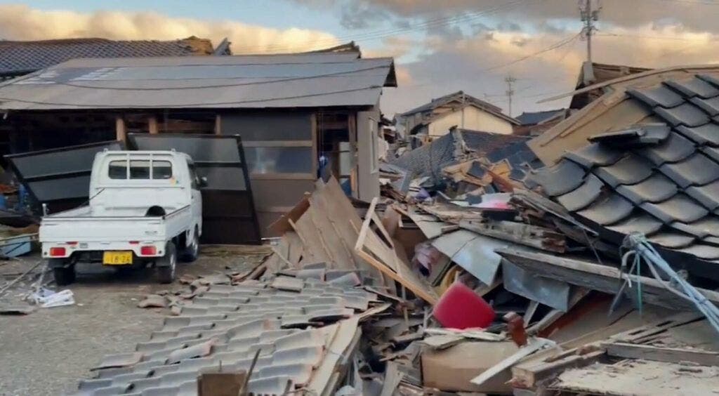 Tsunami golpea Japón tras terremoto de 7.6 grados golpea Japón; se reportan personas atrapadas. FOTO FUENTE EXTERNA