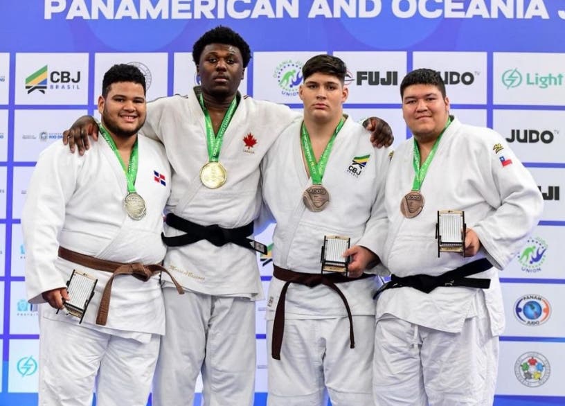 Brache y Louis ganan plata en Panam junior de Judo en Brasil