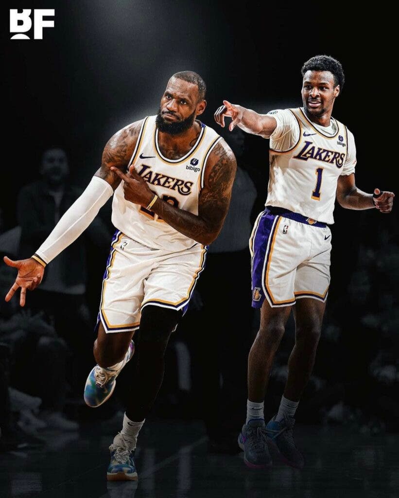 LeBron James cumple su último sueño y podrá jugar con su hijo Bronny en los Lakers