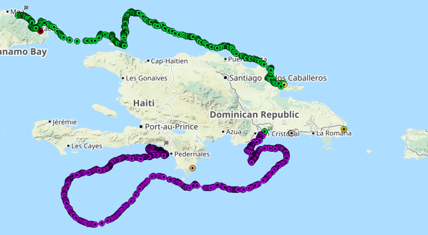 Resultados de los GPS lanzamos 1