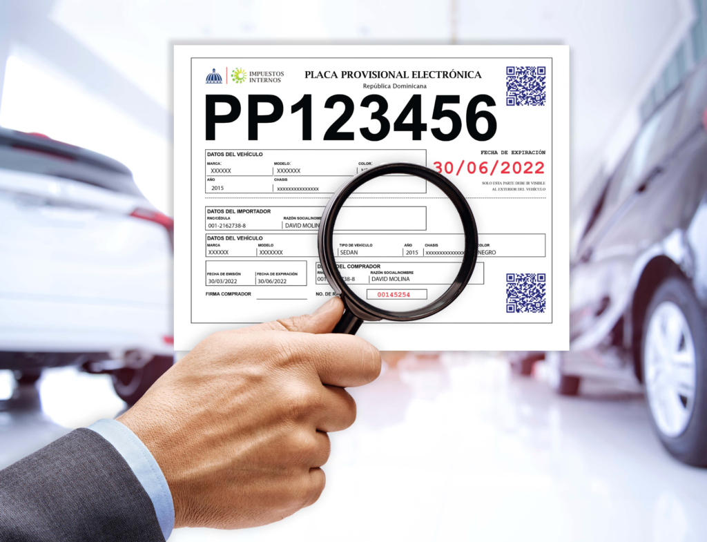 Vehicles with provisional license plates that expire after July will not be fined